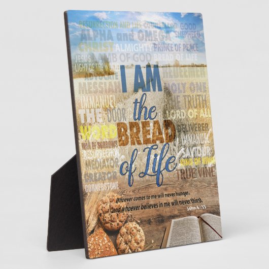 Ik ben het brood des levens, zei Jezus Fotoplaat (Zijkant)