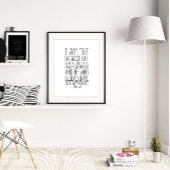 Ik ben het brood van het leven, John 6:35 Poster