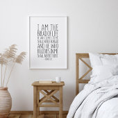 Ik ben het brood van het leven, John 6:35 Poster