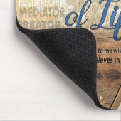 Ik ben het brood van het leven, zei Jezus. Muismat (Hoek)