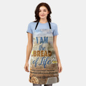 Ik ben het brood van het leven, zei Jezus. Schort (Gedragen)