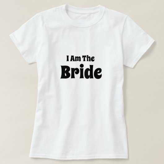 Ik ben het bruid vrouwen basic T-shirt (Design voorkant)