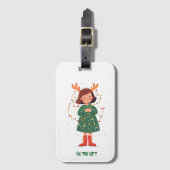 Ik ben het cadeau Bagagelabel (Voorkant (verticaal))