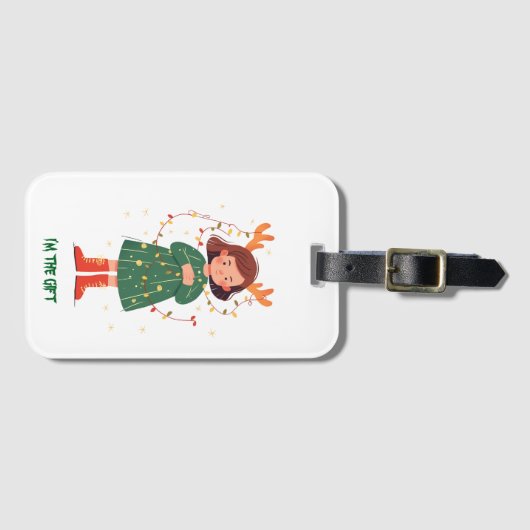 Ik ben het cadeau Bagagelabel (Voorkant (horizontaal))