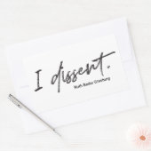 Ik ben het daar niet mee eens. Ruth Bader Ginsburg Rechthoekige Sticker (Envelop)