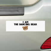 Ik ben het dansende Beer Bumpersticker (Op auto)
