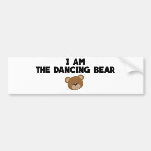 Ik ben het dansende Beer Bumpersticker