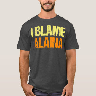 Ik ben het de Humor van Alaina Funny Friends Buddy T-shirt
