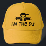 Ik ben het DJ pet | Pet met dj met hoofdtelefoon<br><div class="desc">Ik ben het DJ pet | Pet met dj die een koptelefoon draagt.</div>