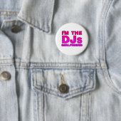 Ik ben het DJs Vriendin - Disk Jockey Deejay gf Ronde Button 5,7 Cm (In situ)