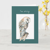 Ik ben het droevige Art. van de Vogel van de Uil Kaart (Gele Bloem)