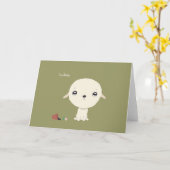 Ik ben het Droevige Droevige Wenskaart van het Kaart (Gele Bloem)