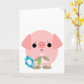 "ik ben het droevige" Leuke Wenskaart van het Kaart (Gele Bloem)