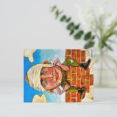 Ik ben het ei-man. briefkaart (Staand voorkant)