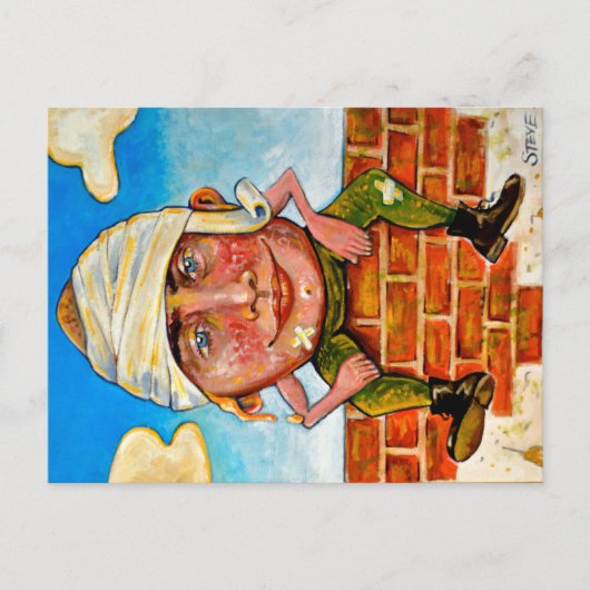 Ik ben het ei-man. briefkaart (Voorkant)