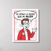 Ik ben het er mee eens canvas afdruk (Voorkant)