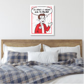 Ik ben het er mee eens canvas afdruk (Insitu (Slaapkamer))