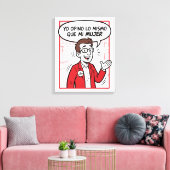 Ik ben het er mee eens canvas afdruk (Insitu (Woonkamer))