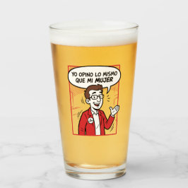 Ik ben het er mee eens glas