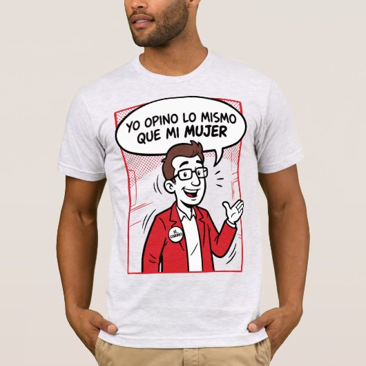 Ik ben het er mee eens t-shirt (Voorkant)