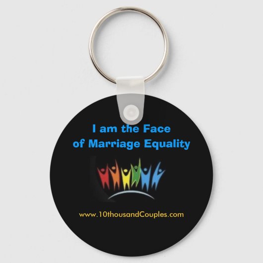 Ik ben het Face of Marriage Equality Sleutelhanger (Voorkant)
