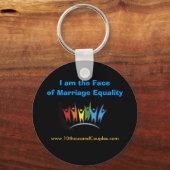 Ik ben het Face of Marriage Equality Sleutelhanger (Voorkant)