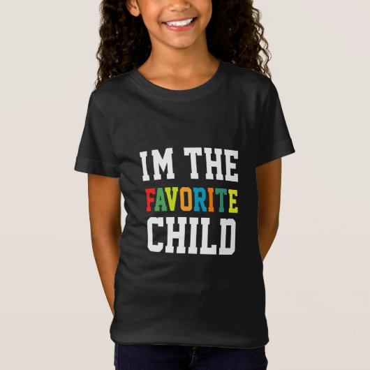 Ik ben het favoriete kind t-shirt (Voorkant)