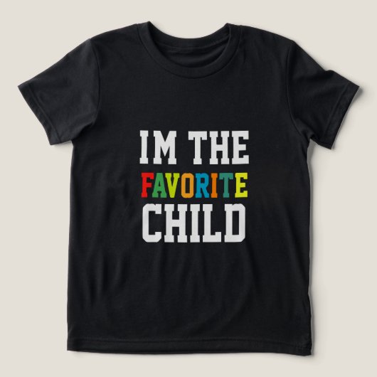 Ik ben het favoriete kind Tri-Blend shirt (Design voorkant)