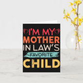 Ik ben het favoriete kind van mijn schoonmoeder Fu Kaart (Gele Bloem)