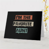 Ik ben het favoriete tante cadeau kaart (Gele Bloem)