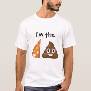 Ik ben het feest pooper emoji T-shirt