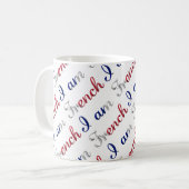 Ik ben het Franse landgepride typografische patroo Koffiemok (Voorkant links)