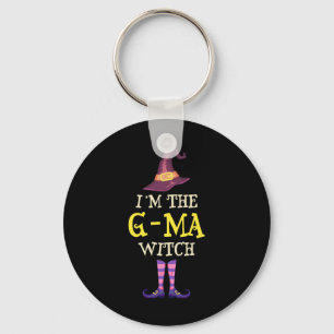 Ik ben het G-ma heksenkostuum Halloween Funny Witc Sleutelhanger