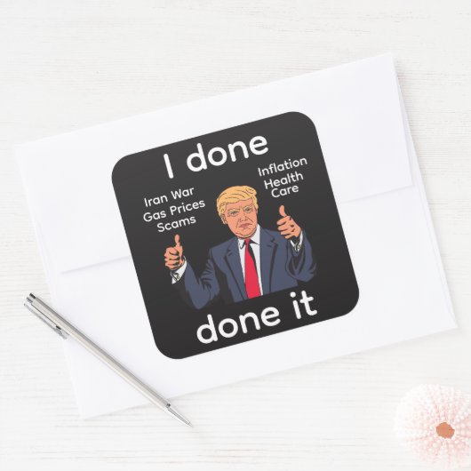Ik Ben Het Gedaan Sticker (Envelop)
