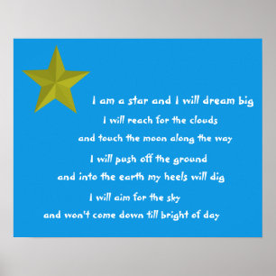 Ik ben het gedicht van sterrenkinderen poster