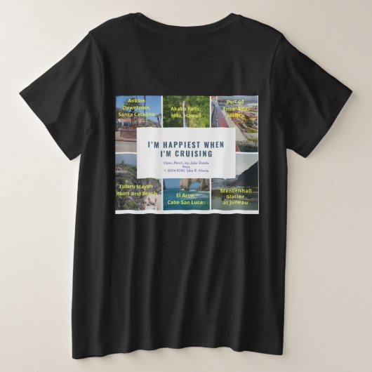 Ik ben het gelukkigst als ik de T-shirt van de vro (Design achterkant)