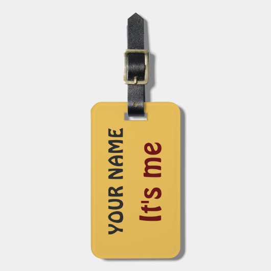Ik ben het! Gepersonaliseerde Bagagelabels (Voorkant verticaal)
