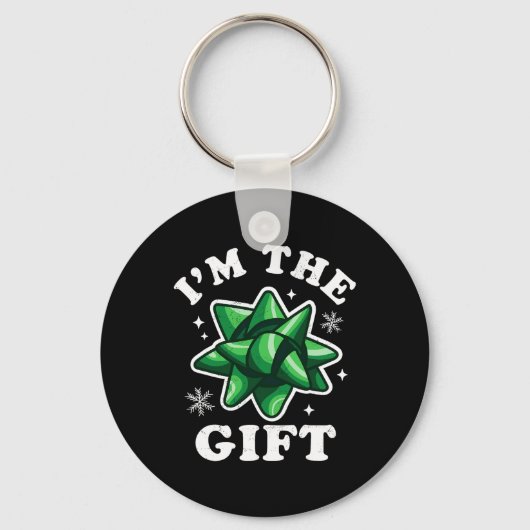 Ik ben het geschenk - Grappige lelijke kersttrui - Sleutelhanger (Voorkant)