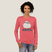 IK BEN HET GEVAAR Eend Cleaver Mes Meme Tri-Blend Shirt (Voorkant)