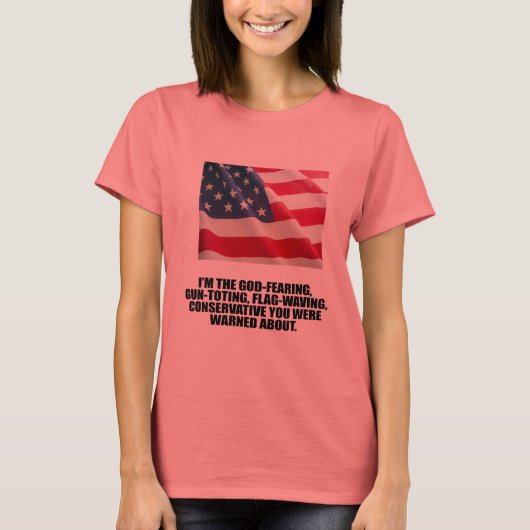 IK BEN HET GOD-FEARING CONSERVATIVE T-SHIRT (Voorkant)