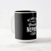 Ik ben het grootste Nephew ooit Tweekleurige Koffiemok (Voorkant links)