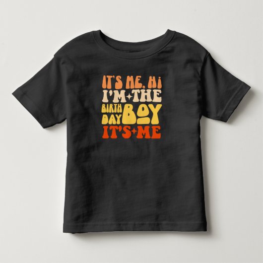 Ik ben het Hallo, ik ben de verjaardagsjongen, ik  Kinder Shirts (Voorkant)