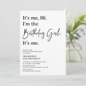 Ik ben het. Hallo. Ik ben het verjaardagsfeest voo Kaart (Staand voorkant)