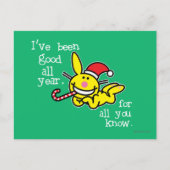 Ik ben het hele jaar goed geweest briefkaart (Voorkant)
