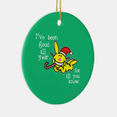 Ik ben het hele jaar goed geweest keramisch ornament (Rechts)