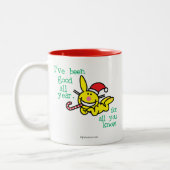 Ik ben het hele jaar goed geweest tweekleurige koffiemok (Links)