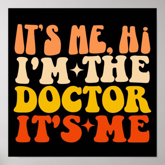 Ik ben het, hoi, ik ben de dokter, ik ben het poster (Voorkant)