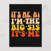 Ik ben het Hoi Ik ben de Grote Zus Zijn Ik Grappig Briefkaart (Voorkant)