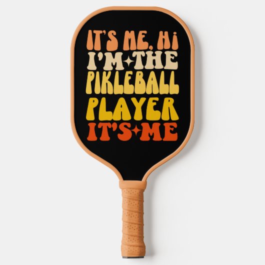Ik ben het Hoi Ik ben de Pickleball speler Custom Paddle (Voorkant)