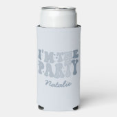 Ik ben het Hoi Ik ben het Feest Zijn Me Cool Geper Seltzer Blikjeskoeler (Seltzer Voorkant)